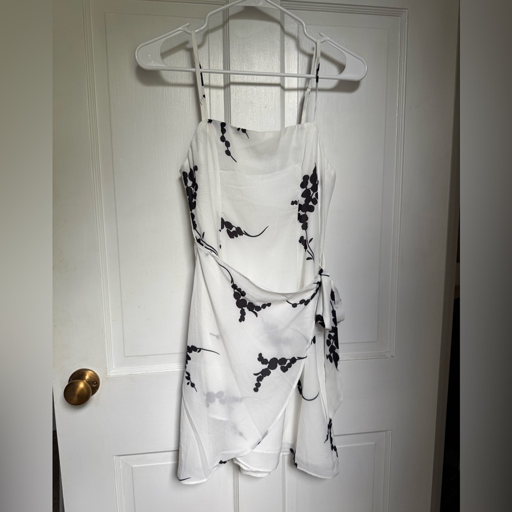 Black and White Floral Dress